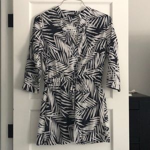 Banana Republic Palm Print Beach Cover Up